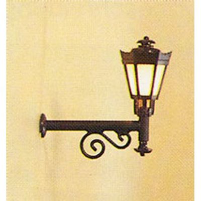 Miniatronics HO Scale Outdoor Building Light, Black