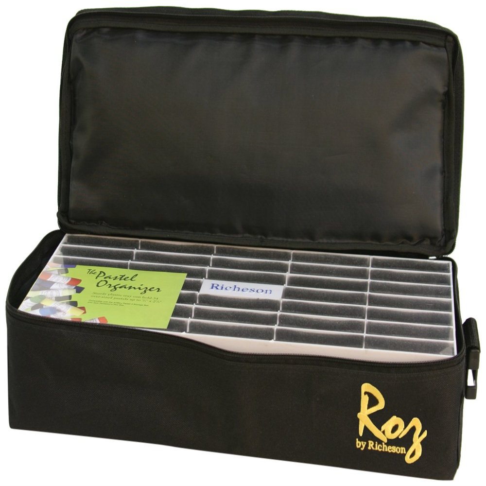 Jack Richeson Roz Bag, Includes 4-Pastel Trays, Black