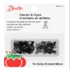 Dritz Hooks and Eyes, Size 2, 14 Count, Black-Steel view 1