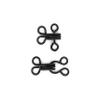 Dritz Hooks and Eyes, Size 2, 14 Count, Black-Steel view 4