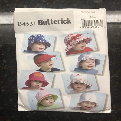 Butterick B4531 - Infant Hats - Sewing Pattern - Multiple Options