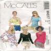 McCall's Pattern M4517 Misses' Pullover Knit Tops, Size Y (XS-S-M) view 1