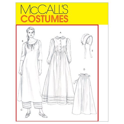 McCall's Patterns M4548 Misses' Early American Costume, Size CCD (10-12-14-16)