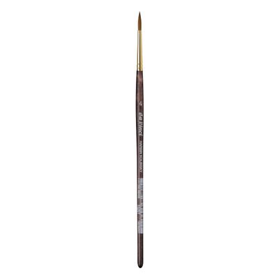 da Vinci Watercolor Series Paint Brush, Round Harbin Kolinsky Red Sable with Black Handle, Size 4 (1526Y-04)
