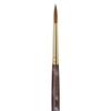da Vinci Watercolor Series Paint Brush, Round Harbin Kolinsky Red Sable with Black Handle, Size 4 (1526Y-04) view 3