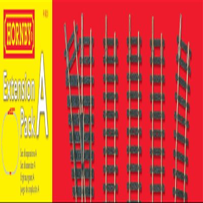 Hornby Hobby Train Tracks - R8221 Extension Pack A Track Pieces - Small Scale Model Accessories for Train, Electric Railroad Supplies with HO/OO Gauge Compatibility, Straight/Curved Tracks