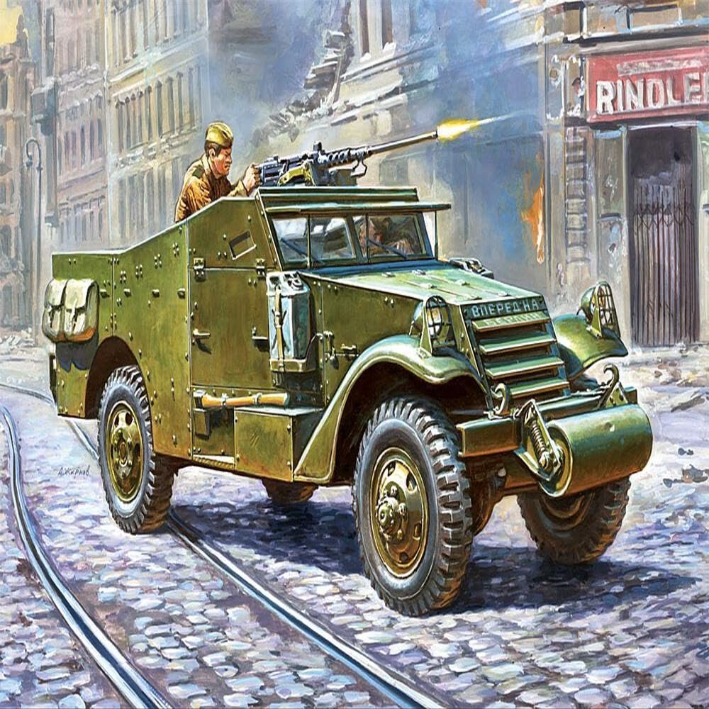 Zvezda M3 Scout Car (1/35 Scale)