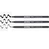 edding 1255 Calligraphy Pen - Black - 3 pens - Calligraphy Nib 2-5 mm - Fibre pens for Paper, Wood, Terracotta, Canvas - Hand Lettering, Bullet journals, Thank You Cards, Calligraphy Books view 1