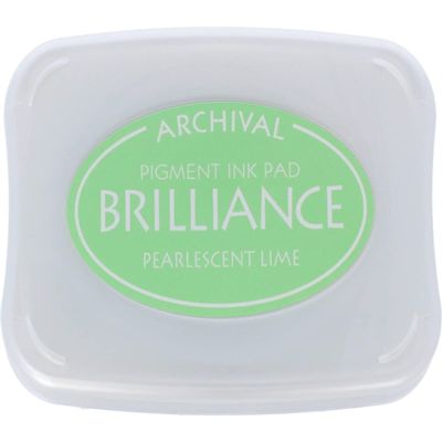 TSUKINEKO Brilliance Pigment Inkpad, Pearlescent Jade