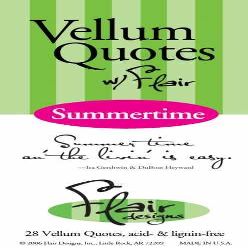 FLAIR DESIGNS Vellum Quote Book, Summertime