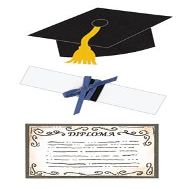 WESTRIM Paper Bliss Adhesive Embellishments, Graduation Day Assorted 3/Package