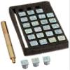 Tandy Leather Easy-to-Do Alphabet Stamp Set 6 mm (1/4") - Leather Letter Stamping Set for Wallets, Belts & Keychains - Alphabet Leather Tool Set for Veg-Tanned Leathercraft Projects view 1
