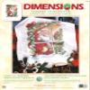 Dimensions Candy Cane Santa Quilt Stmpd X-Stitch Kit view 2