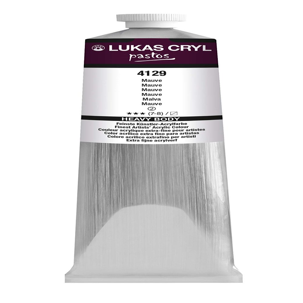 Lukas Cryl Liquid Soft Body Acrylic Paint For Pouring, Professional Low Viscosity Acrylic Paint, Mauve, 200ml