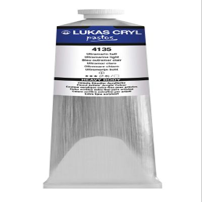 LUKAS Cryl Liquid Soft Body Acrylic Paint For Pouring, Professional Low Viscosity Acrylic Paint, Ultramarine Light, 200ml