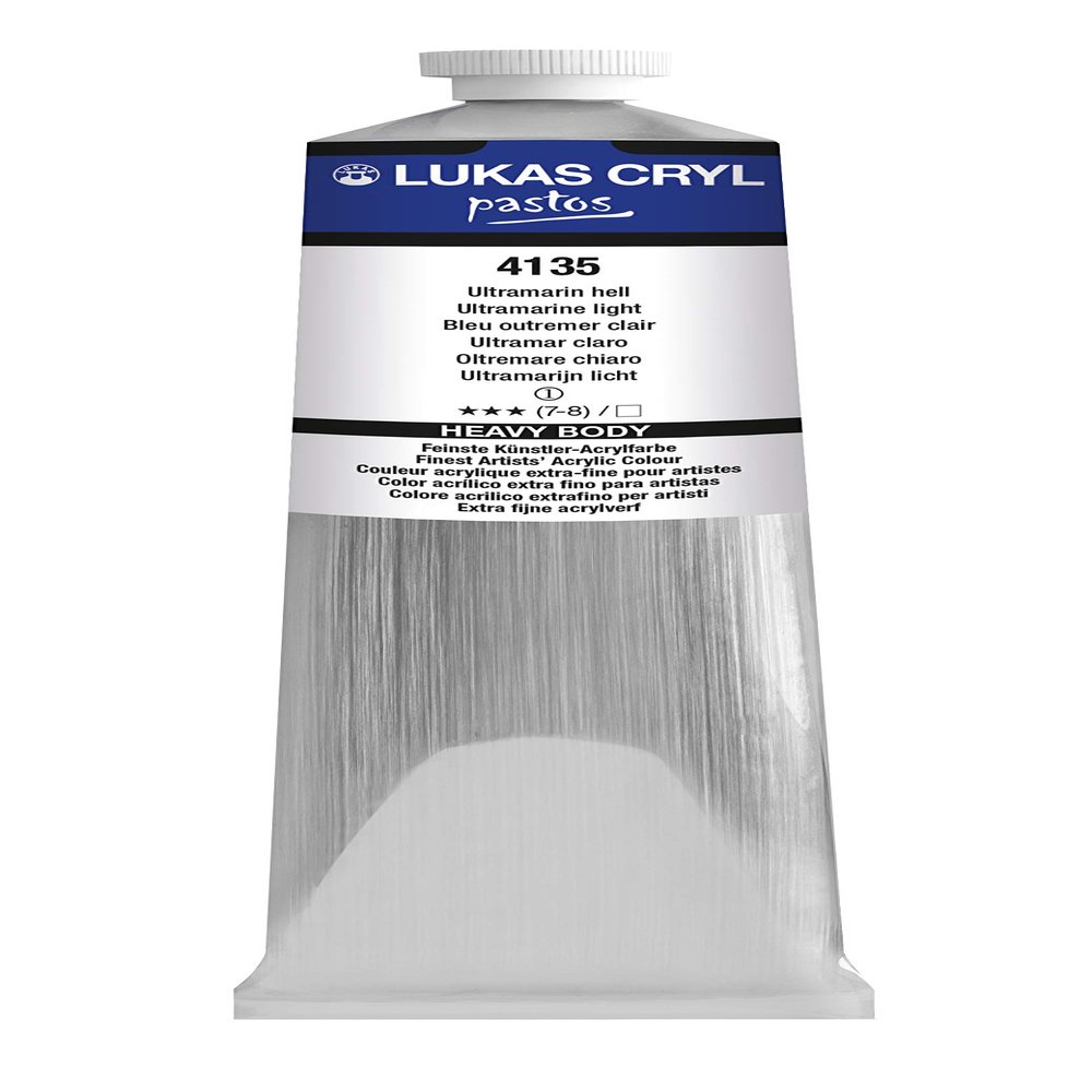 LUKAS Cryl Liquid Soft Body Acrylic Paint For Pouring, Professional Low Viscosity Acrylic Paint, Ultramarine Light, 200ml