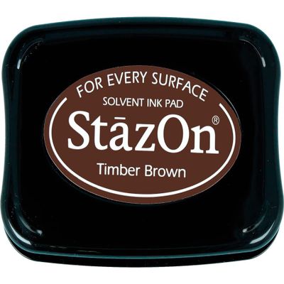 Tsukineko StazOn Stamp Pad, Brown, L