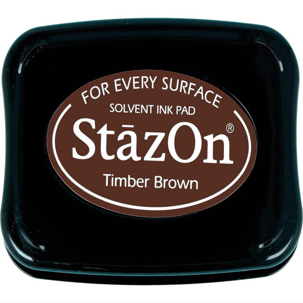 Tsukineko StazOn Stamp Pad, Brown, L