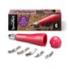 Speedball 4131 Linoleum Cutter 5 Assorted Lino Cutters Includes Plastic Storage Handle, Made in The USA view 1