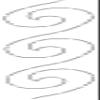 Quilting Creations Wave Border Quilt Stencil, 2" view 1