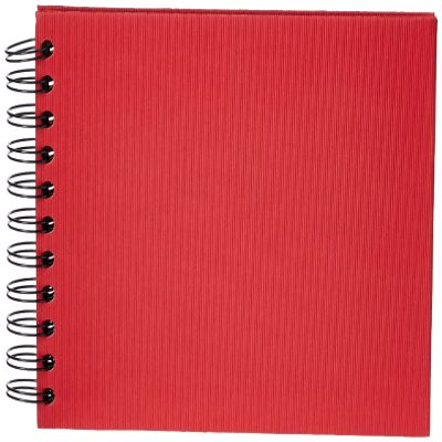 Rossler Soho 145 x 195mm Wiro Bound Photo Album - Red (40 Sheets)