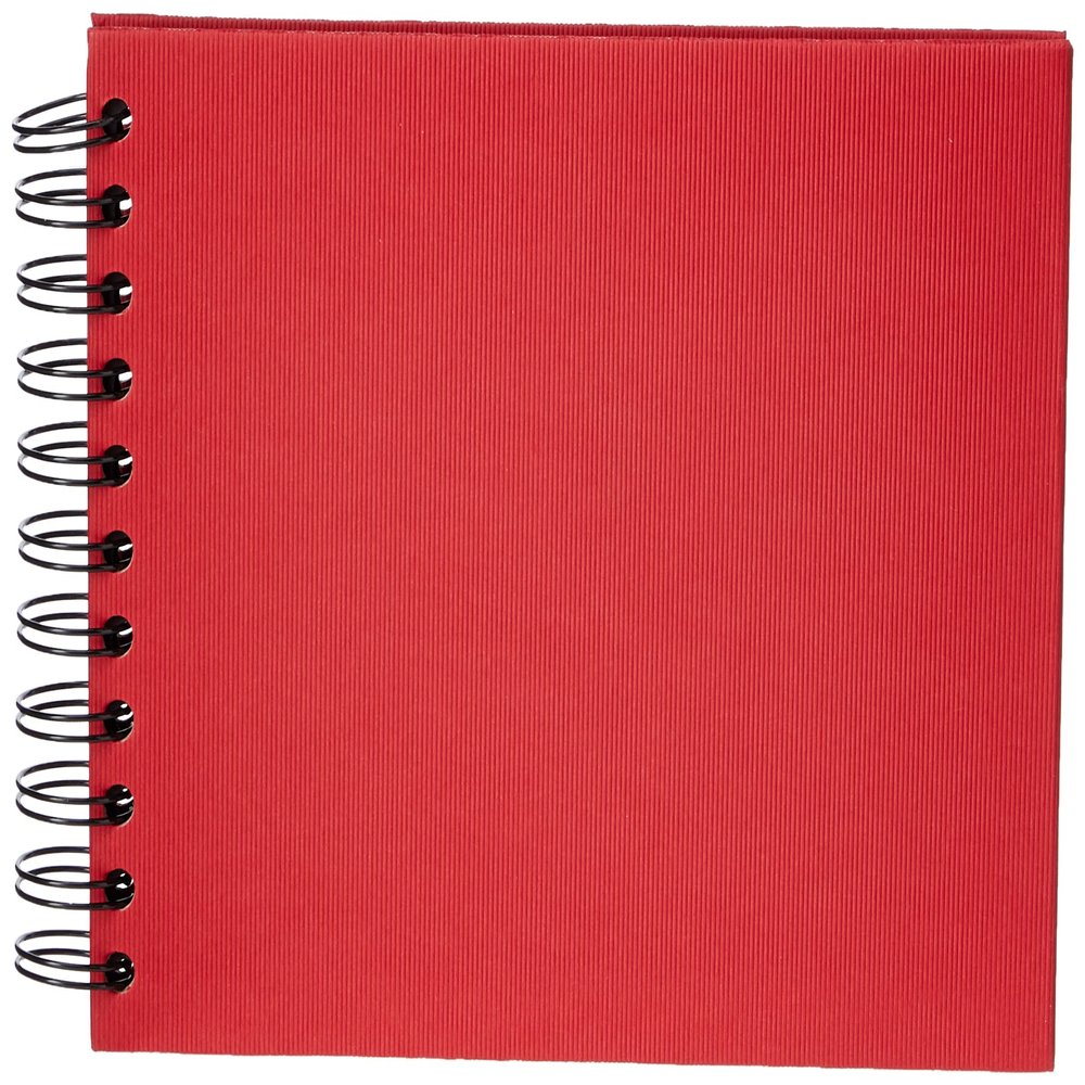 Rossler Soho 145 x 195mm Wiro Bound Photo Album - Red (40 Sheets)