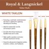 Royal Brush Langnickel White Taklon Brush Set Value Pack, Stroke (9163) view 4