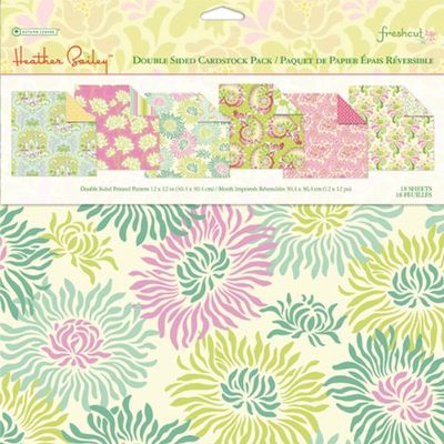 AUTUMN LEAVES 12 Inch by 12 Inch Double-Sided Cardstock Pack- Heather Bailey
