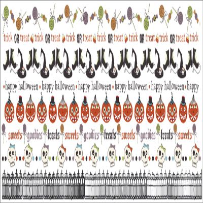 Imaginisce Hallowhimsy Collection Transylvania Transfers Rub-Ons One Sheet of 8