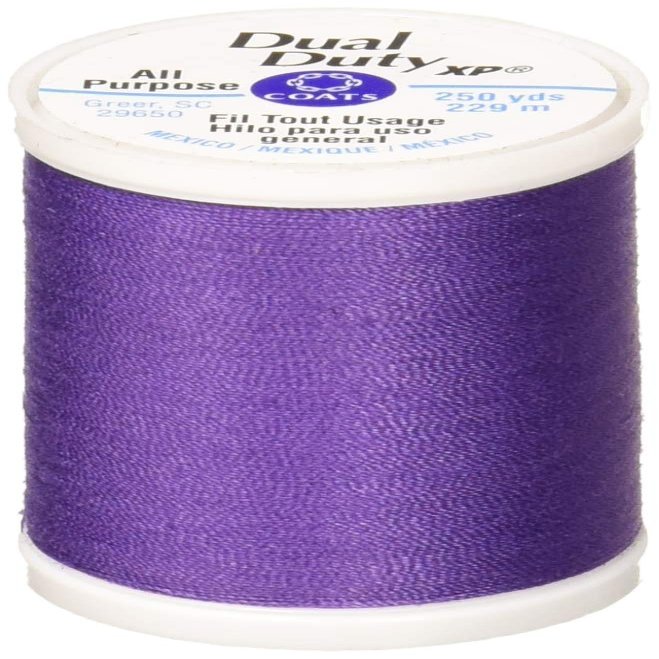 Coats Thread & Zippers Dual Duty XP General Purpose Thread, 250-Yard, Deep Violet