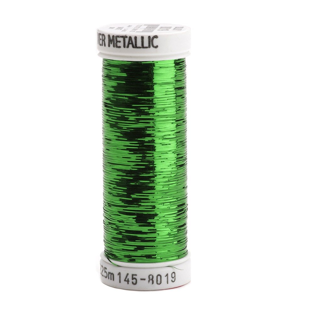 Sulky of America 215d 40wt Sliver Metallic Nylon/Polyester Thread, 250 yd, Light Green