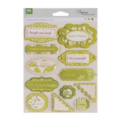 Making Memories Dimensional Stickers - Greenhouse