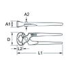 KS Tools 116.1411 Self opening rabitz pliers, 220mm view 3