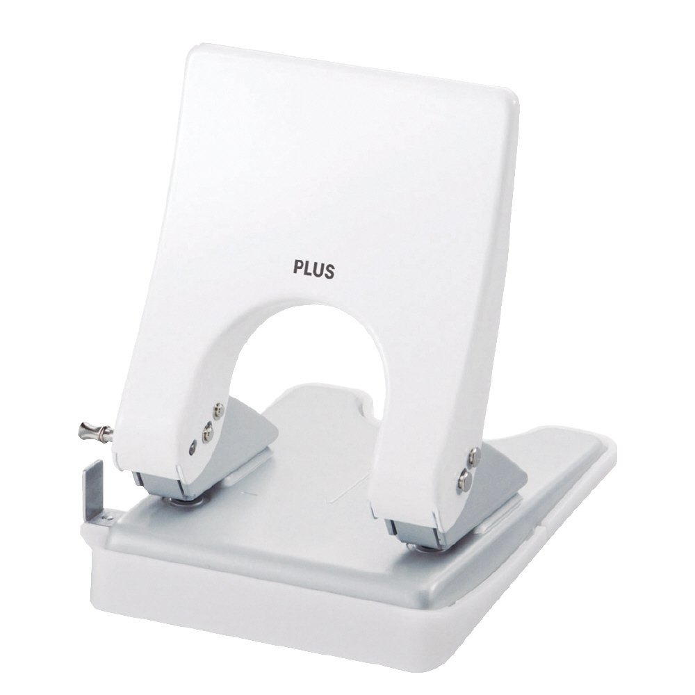 Plus Punch 2 Hole Force 1/2 Medium Size 30-201 Hole Punch 30-201 Paper Box PU-830A White