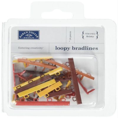 Karen Foster Design 24-Piece Loopy Bradlines, Feisty