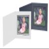 Collectors Gallery Black Cardstock Paper Group Folder 10x8 Frame w/Black foil Border (Sold in 25s) - 8x10 view 1