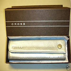 Cross Autocross Single Pen Pouch, Metallic Silver (AC141-14)