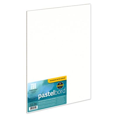 Ampersand Museum Series Pastelbord for Pastels, Charcoal, Pencils and Ink, White, 1/8 Inch Depth, 11X14 Inch (PBW11)