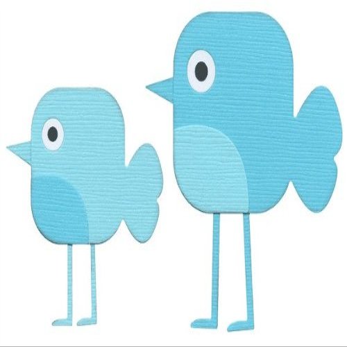 QuicKutz We R Memory Keepers 4-Inch by 4-Inch Die, Anime Birds