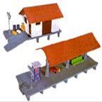 Life-Like HO Train Station Kit
