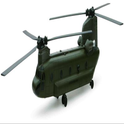 Boeing CH-47 Chinook Aircraft United States Army Olive Drab Military Mission Series 1/60 Diecast Model by New Ray