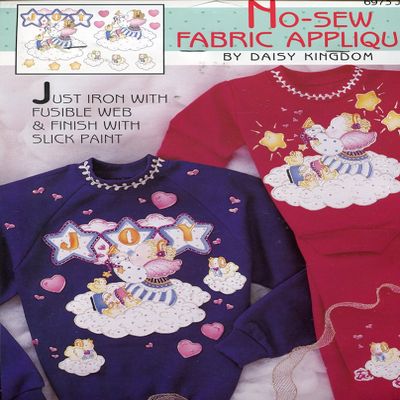 Daisy Kingdom No-Sew Fabric Applique #6973 ~ Joy Angels