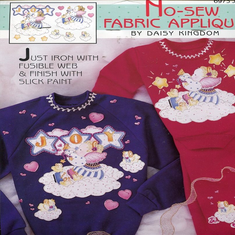 Daisy Kingdom No-Sew Fabric Applique #6973 ~ Joy Angels