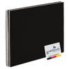 goldbuch Bella Vista 25 377 Spiral Photo Album 35 x 30 x 1.5 cm - Spiral Diameter 2.8 cm, Photo Album with 40 White Pages, Memory Album, Linen, Photo Book for Pictures and Photos for Gluing, Black view 1