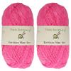 JubileeYarn Thick and Thin Yarn - 100g/Skein Bamboo Rayon Chunky - Pretty in Pink - 2 Skeins view 1