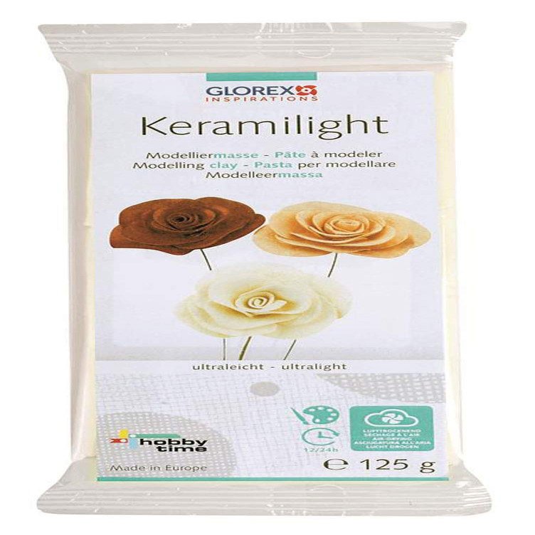 Glorex 68070502 Keramil Ight 125 g Super Lightweight, White, 17.5 x 7 x 1