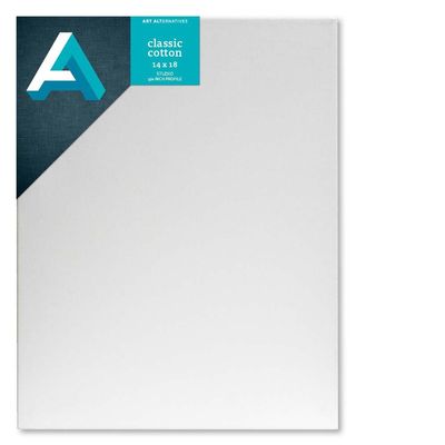 Art Alternatives Pre-Stretched Studio Canvas - 14"x18" - Pack of Ten Canvases