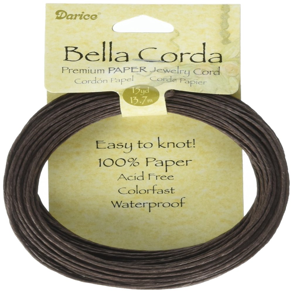 Darice Bella Corda Craft Cord, Brown