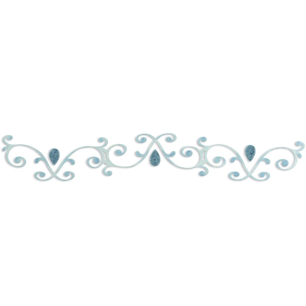 Sizzix Sizzlits Decorative Strip Die, Decorative Swirls & Teardrops