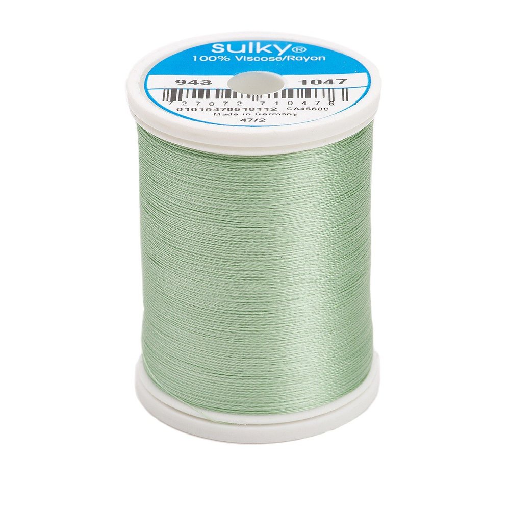 Sulky Of America 268d 40wt 2-Ply Rayon Thread, 850 yd, Mint Green